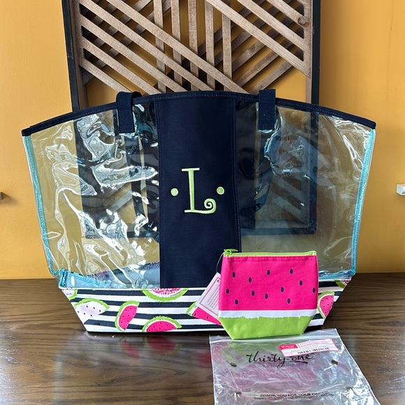 Thirty-one monogrammed watermelon bag - Picture 1 of 5